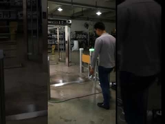 Kontrol akses pejalan kaki otomatis silinder gerbang ayun penghalang