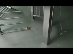 Masuk dan Keluar Penghalang Gerbang Ayun Pejalan Kaki Elektronik Pilar Bulat Otomatis