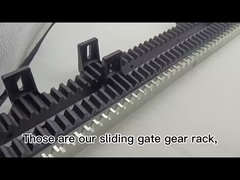 Pabrik Langsung M4 lurus Galvanized Metal Steel Gear Rack Untuk Otomatis Sliding Gate Opener