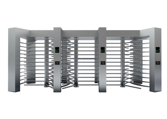 Remote Control Berputar Full Height Turnstile Barrier Dengan 3 Lanes dan Akses Dua Arah