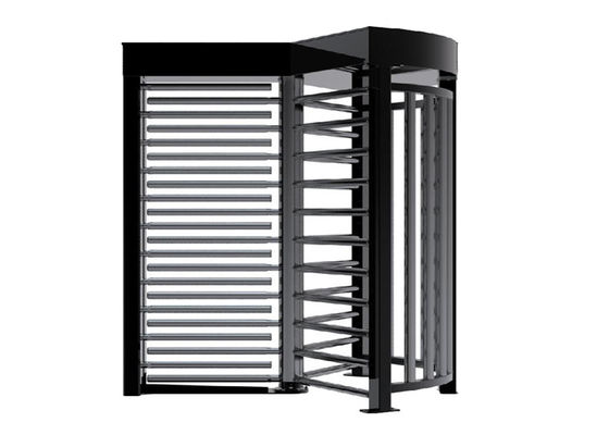 Waterproof Full Height Turnstile Gate dengan Push Button Control dan Baking Finish Steel