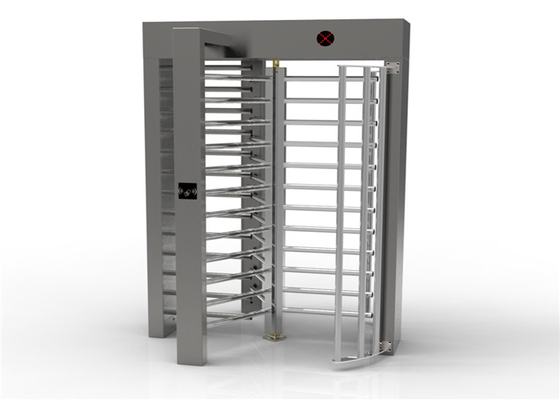 316SS Pedestrian Rotating Full Height Turnstile Dengan Indikator Arah LED