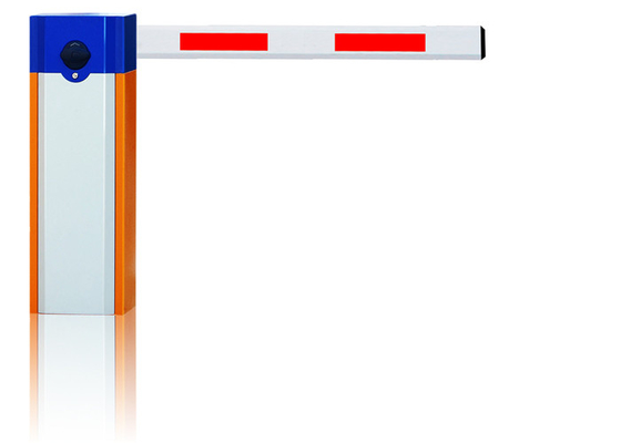 Orange / Yellow Automatic Barrier Gate Mendukung Vehicle Loop Detector