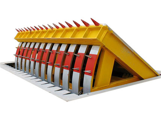 Keamanan yang tinggi K12 stainless steel hydraulic retractable traffic road blocker dengan lonjakan