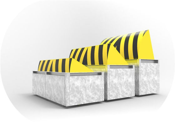 Full Automatic 80T Loading A3 Steel Hydraulic Road Blocker dengan lampu LED untuk keamanan anti-teroris
