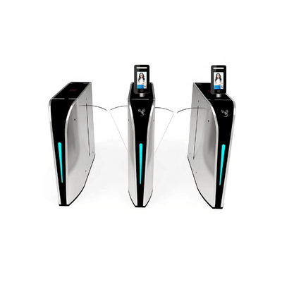 Flap Gate Barrier Pembaca Kartu RFID / Pemindai Kode QR Indikator Lampu LED