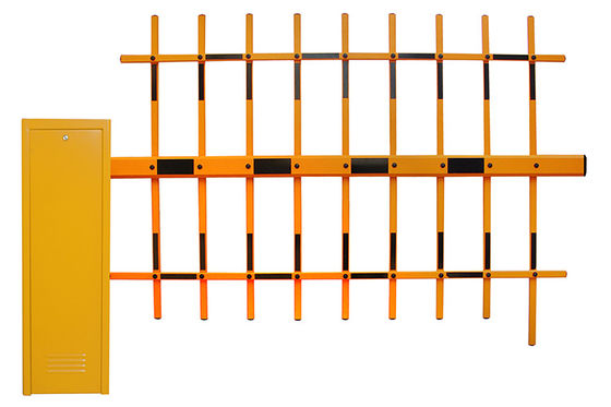 Gerbang Penghalang Lalu Lintas Cerdas Luar Ruangan dengan Kecepatan 6s Panjang Boom 4.5m dan Lengan Pagar untuk Sistem Kontrol Kendaraan