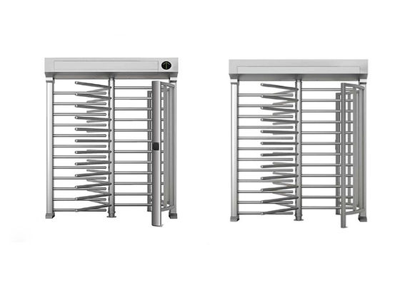 Pintu putar penuh RFID Barcode Reader dengan Operasi DC 24V dan Mekanisme Anti-Tailgating untuk Kontrol Akses Ganda