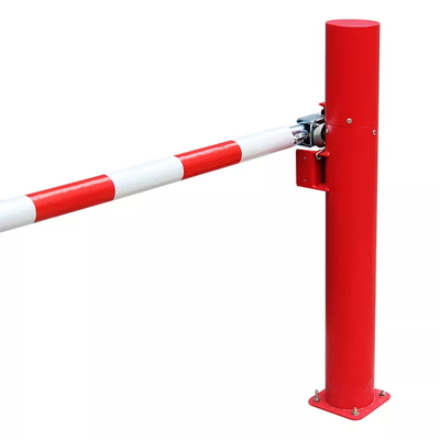 Kecepatan Tinggi 3s Parking Boom Barrier Rolling Code Remote Control Kabinet Merah Ukuran Kecil