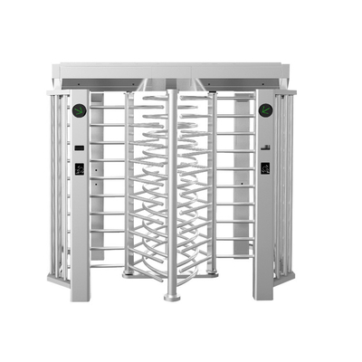 Stainless Steel Dual Lane Full High Turnstile Kontrol Akses Keamanan Semi Otomatis