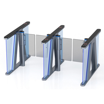 Kecepatan Tinggi Swing Barrier Gate Indikator Lampu LED DC 24V Servo Bermotor