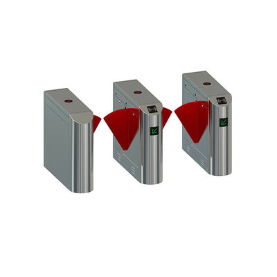 Pejalan Kaki Masuk Keluar Flap Barrier Gate Kontrol Akses Biometrik Sidik Jari RFID