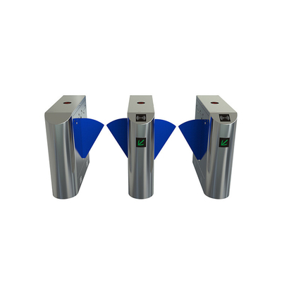 Entrance Control Flap Barrier Gate Security Single / Double Wing Untuk Stasiun Metro