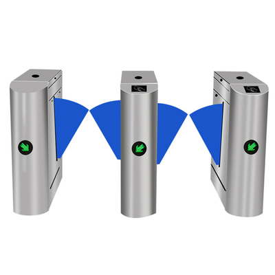 Indoor / Outdoor Automatic Flap Barrier Gate Baja Tahan Karat yang Kuat