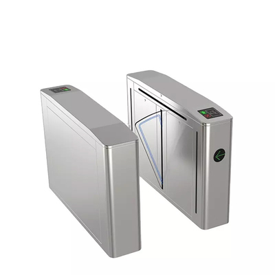 Keamanan BLDC Motor Flap Barrier Gate Turnstile Antarmuka RS485 Dengan Lampu RGB
