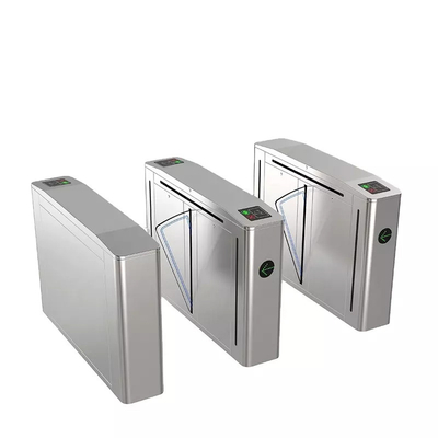 ISO Flap Barrier Gate Pengenalan Wajah Sidik Jari Kartu Pembaca RFID Kontrol Akses Pintu Putar
