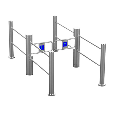 SS304 DC 24V Supermarket Swing Gate Keselamatan Keamanan Tinggi Dengan Sensor Inframerah