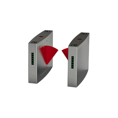 Pinggang Tinggi Keamanan Flap Turnstile Gate Gym Pintu Putar Gerbang Kecepatan Ditarik