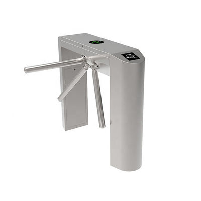 Gerbang Turnstile Tripod Kontrol Akses RFID Semi Otomatis dengan Kapasitas 30 Orang/Minut