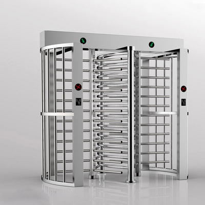 Gerbang keamanan jalur ganda Turnstile 304 stainless steel Mild Steel Painting Outdoor Waterproof