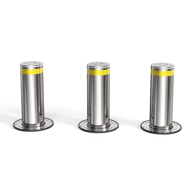 Teleskopik Hidraulik Otomatis Meningkat Bollard Dengan Crash Tested PLC Control Box