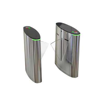 DC servo Motorized 100% Korosi Bebas SS304 TCP / IP Pedestrian Entrance Barrier Gate