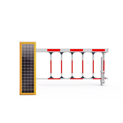 Kecepatan Cepat Lempar Pagar Lengan Parkir Garasi Penghalang AC 220V 110V DC24V Panel Surya Terintegrasi
