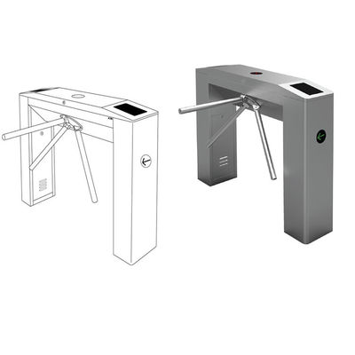 Anti-Tailgating Waist Height Tripod Turnstile Barrier dengan bahan 304 stainless steel