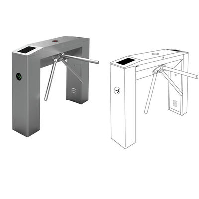 304 stainless steel digital tripod turnstile sistem pengendalian akses pejalan kaki dengan pembaca barcode