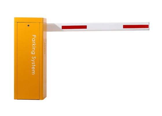 Biaya rendah 1.8 Second CE Disetujui Parkir Barrier Gate Dengan Pengangkatan Otomatis Kuning
