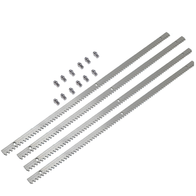 Rak Gigi Baja Galvanis Tugas Berat Panjang Satu Meter Ketebalan 8mm 10mm 12mm 22mm untuk Motor Gerbang Geser