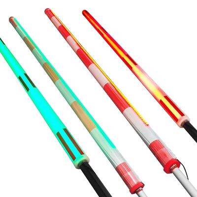 Universal LED Light Round Aluminium Carbon Fiber Boom Barrier Arm dengan panjang yang dapat disesuaikan untuk pengendalian lalu lintas tempat parkir