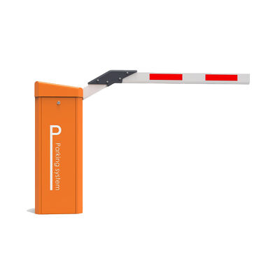 PMSM 24V Servo Motor 200W Rated Power Automated Boom Barrier Gate dengan Panjang Lengan 6m untuk Toll Barrier Gate System