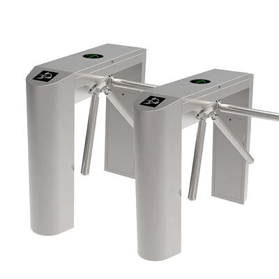 Solenoid Valve Waist High Tripod Turnstile Gate dengan 304 stainless steel untuk 30 orang/menit Kontrol Akses