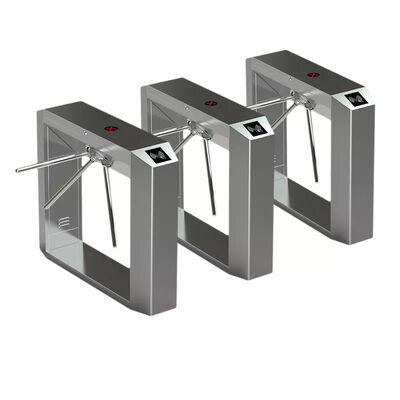 1.2mm SS304 Tripod Turnstile Gate dengan 0.2S Self Resetting dan Dry Contact untuk Access Control