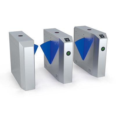 Pintu Putar Kecepatan Baja Tahan Karat 304 dengan Panjang Flap 27cm dan Kontrol Dua Arah untuk Manajemen Kerumunan