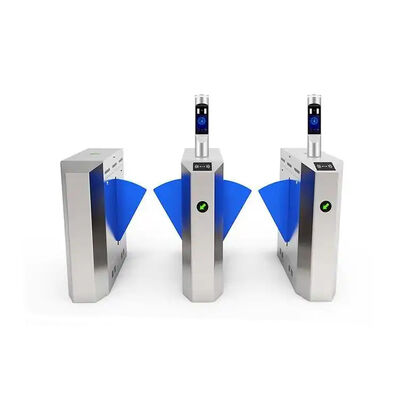 304 Baja tahan karat Penghalang gerbang flap retractable dengan ketebalan 1,5 mm dan fotokel inframerah untuk kontrol akses