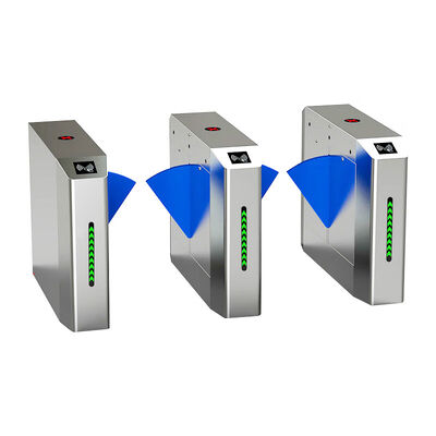 Pintu Penghalang Flap RS485 SS304 IP44 untuk Kontrol Akses dan Manajemen Pejalan Kaki