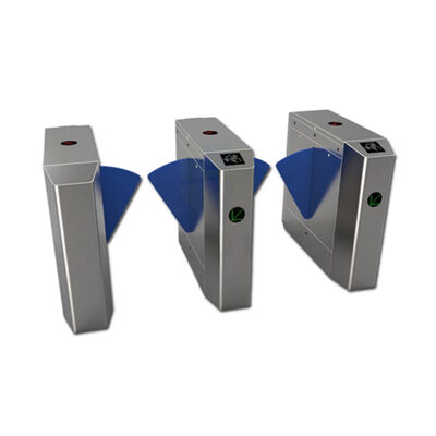 Pengakuan wajah 100W SS304 Retraktable Flap Barrier Turnstile untuk Kontrol Akses