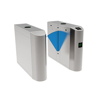 Pembaca Kartu RFID Bersertifikat CE Bidirectional Flap Barrier Gate Untuk Pusat Kebugaran