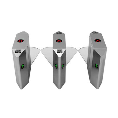 Pintu Penghalang Flap Baja Tahan Karat Ketebalan 1.5mm IP44 dengan Fungsi Atur Ulang Otomatis dan Daya 110V