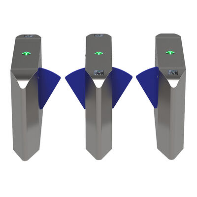 DC 24V Motor Anti Jumping Flap Barrier Gate dengan kecepatan 1 detik dan baterai cadangan