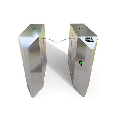 Stasiun Metro Jalur Dual Tali Turnstile Tinggi dengan Lebar Passage 600mm dan 30 Orang / Min Throughput di 304 Stainless Steel Housing
