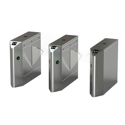 IP54 Turnstile Flap Barrier yang dapat ditarik kembali dengan kecepatan 30 orang/menit untuk kontrol akses
