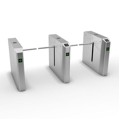 Turnstile BLDC Motor Drop Arm Bidirectional dengan tingkat aliran 30 orang/menit untuk kontrol akses