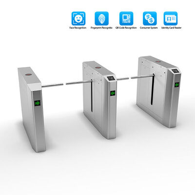 IP55 Drop Arm Turnstile Entrance Access Control System Indikator LED Anti Perayapan