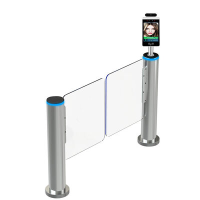 Self Closing Fastlane Swing Barrier Gate Gerbang Kecepatan Silinder Untuk Bangunan