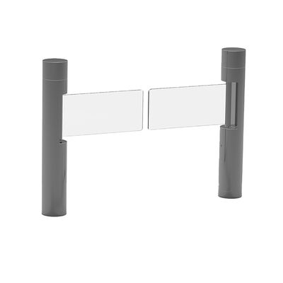 SS Acrylic Swing Barrier Gate RS485 BLDC Gerbang Kontrol Akses Motor