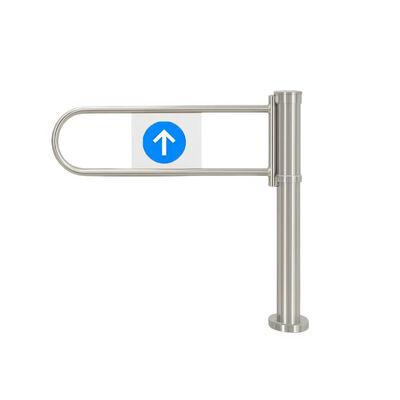 304 Stainless Steel Manual Swing Turnstile dengan perlindungan IP68 dan fungsi anti-pinch untuk kontrol akses yang aman