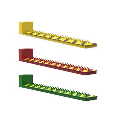 Penghilang ban otomatis dengan daya 220V 1-2s Waktu naik dan A3 baja bahan Spike Barrier
